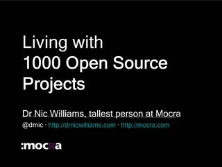 Still shot of Living with 1000 Open Source Projects